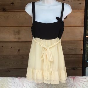 Juicy Couture Silk Bow & Ruffles Long Tunic/ Short Dress Silk N Cotton New Sz M